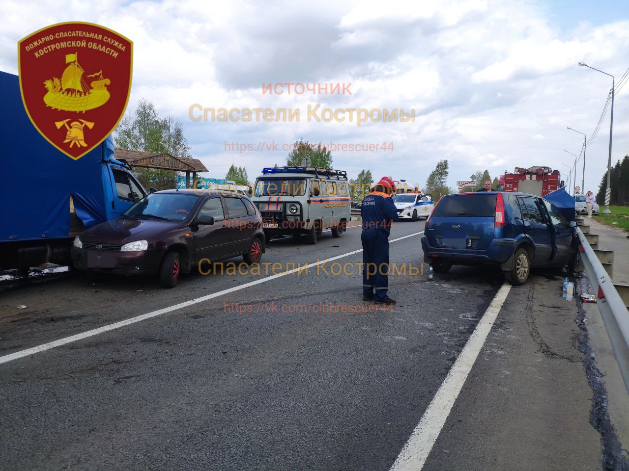 В Костромской области возле деревни Будихино в аварии пострадали три  человека - Газета 